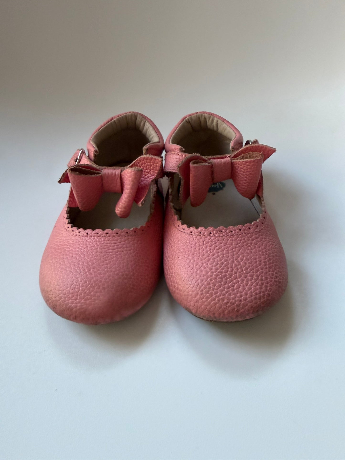 *reduced* #117, Girls Shoes 7.5c, Your Jay Pink bow flats, GUC