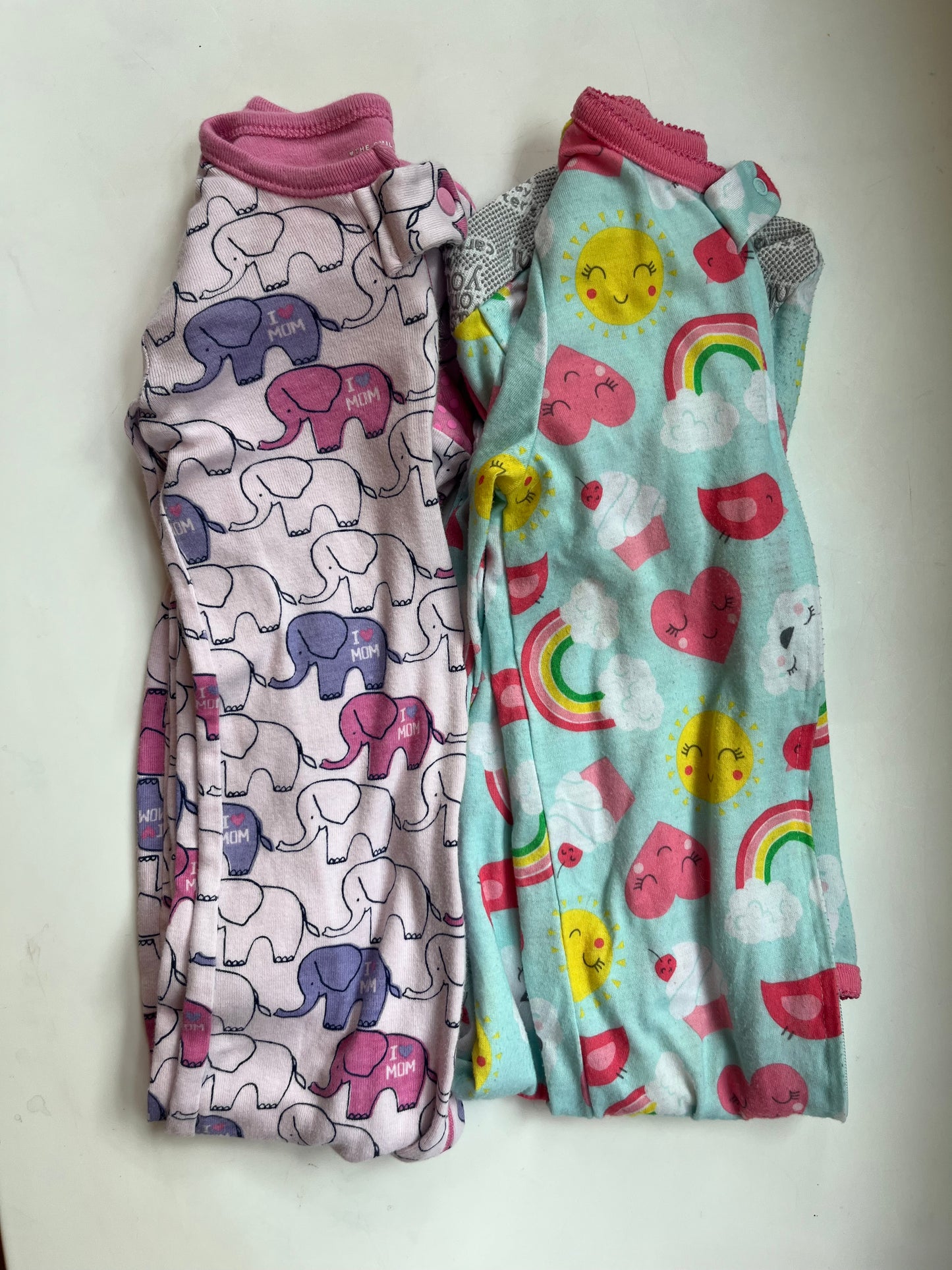 Seller #20 2T thin cotton footed pajamas