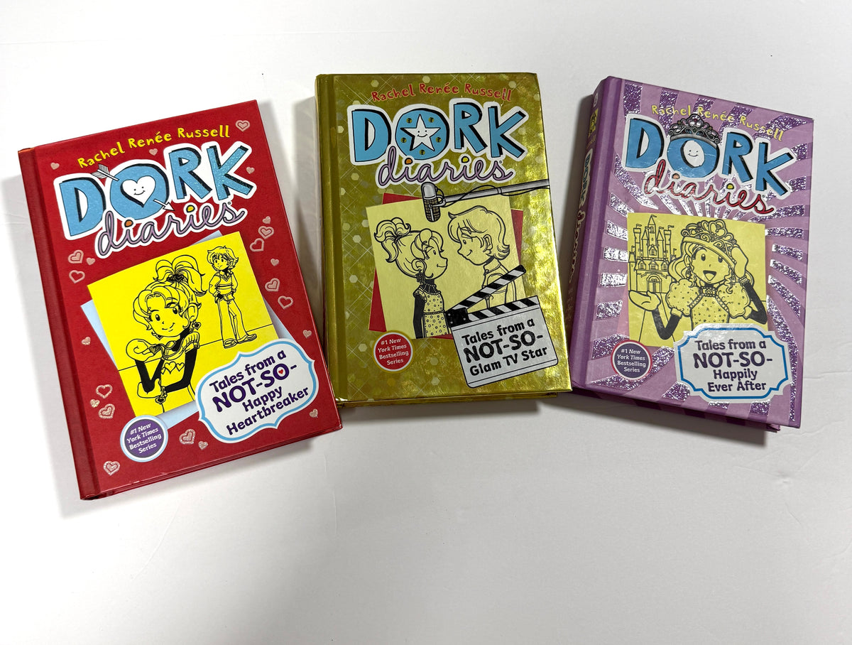 155 Dork Diaries Hardback Bundle Books 6,7,8