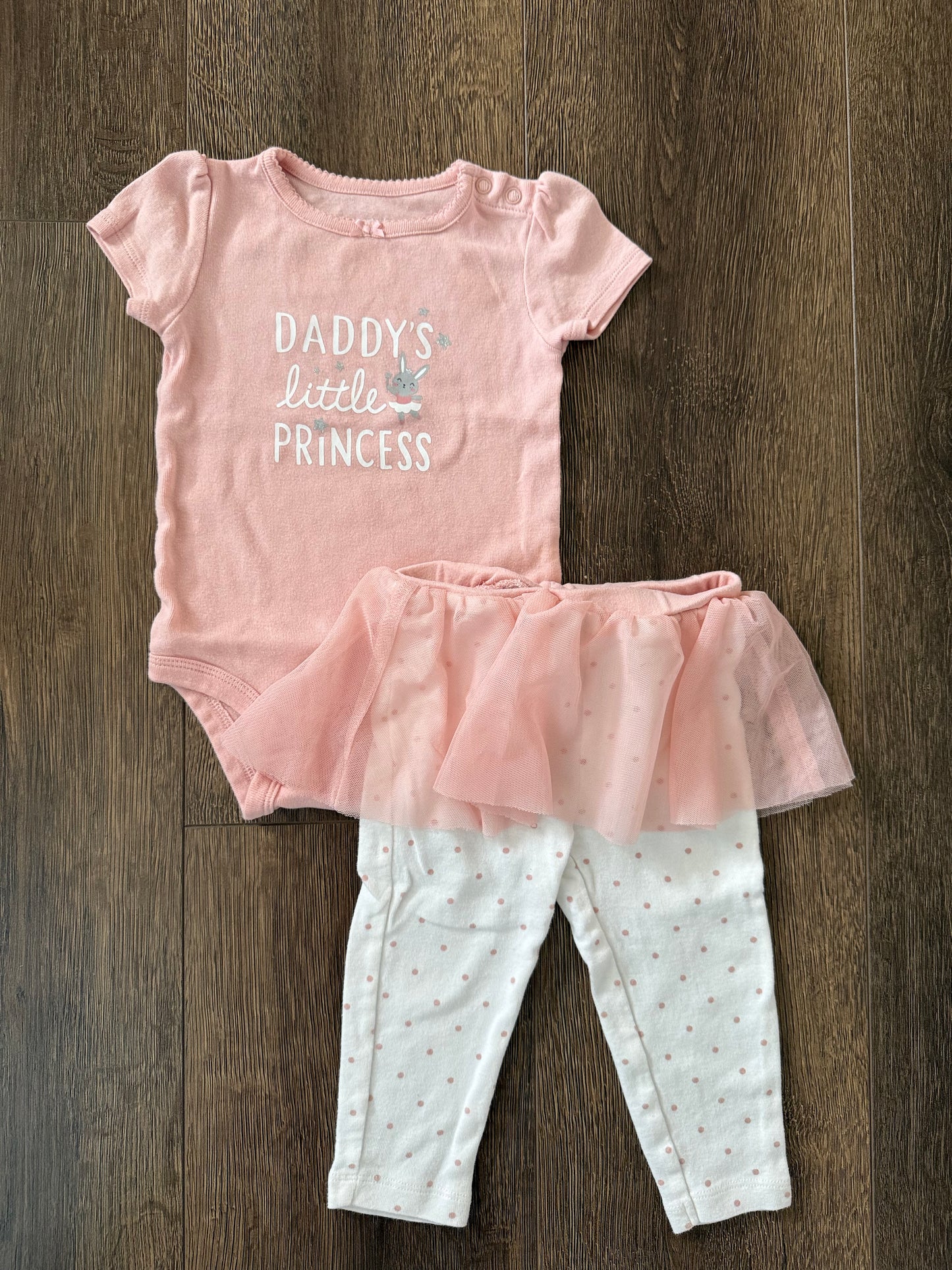 #173-Carters princess tutu outfit girl size 12m