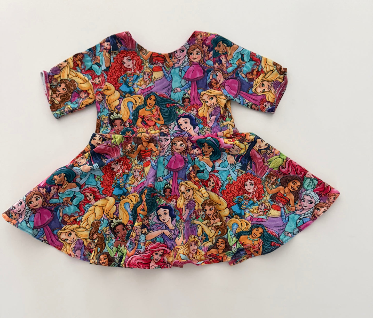 #117, Girls 3T, Boutique princess print dress, VGUC