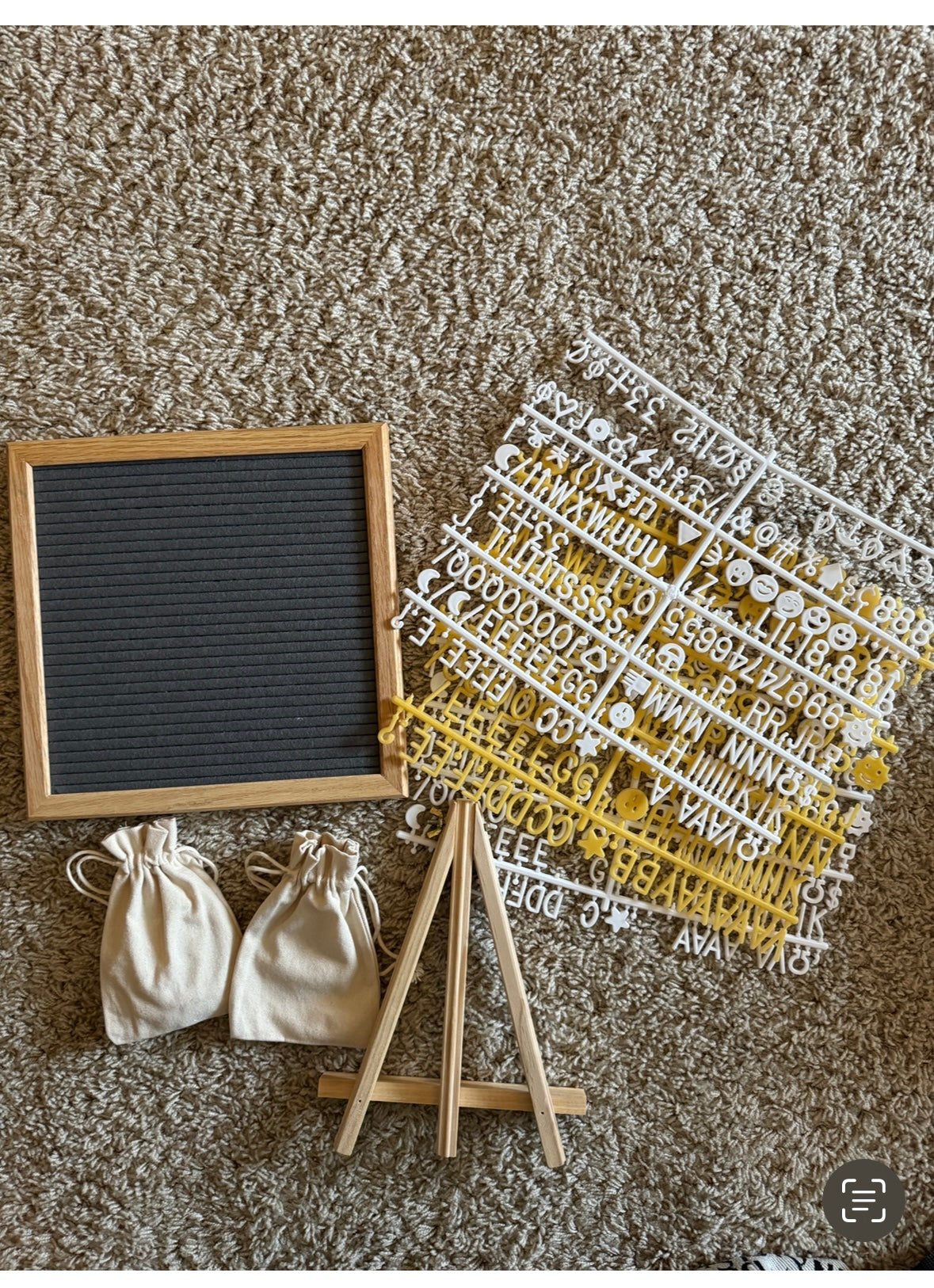 REDUCED #92 felt letter board used once
