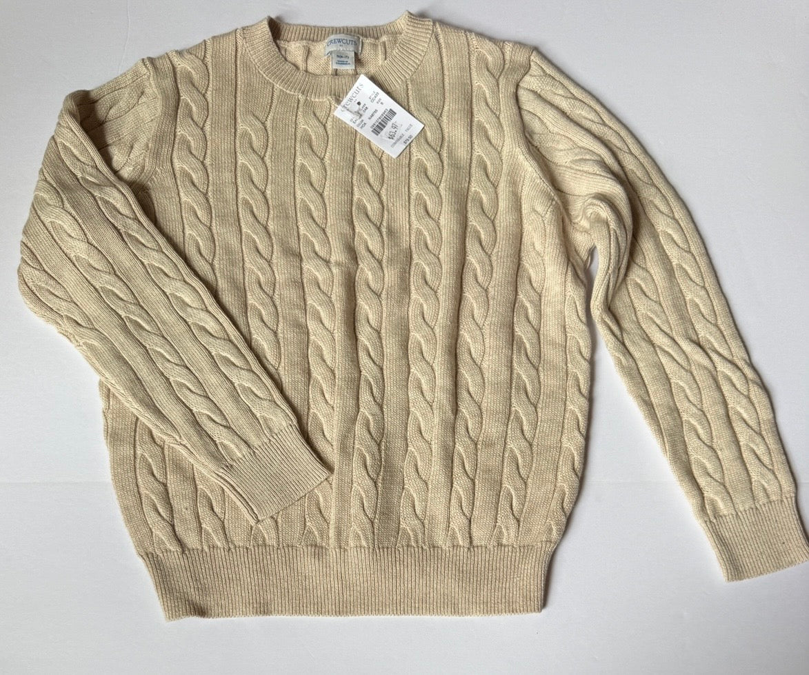 #41 | 6/7(S) NWT (orig $79) Crewcuts Cableknit Sweater, boys