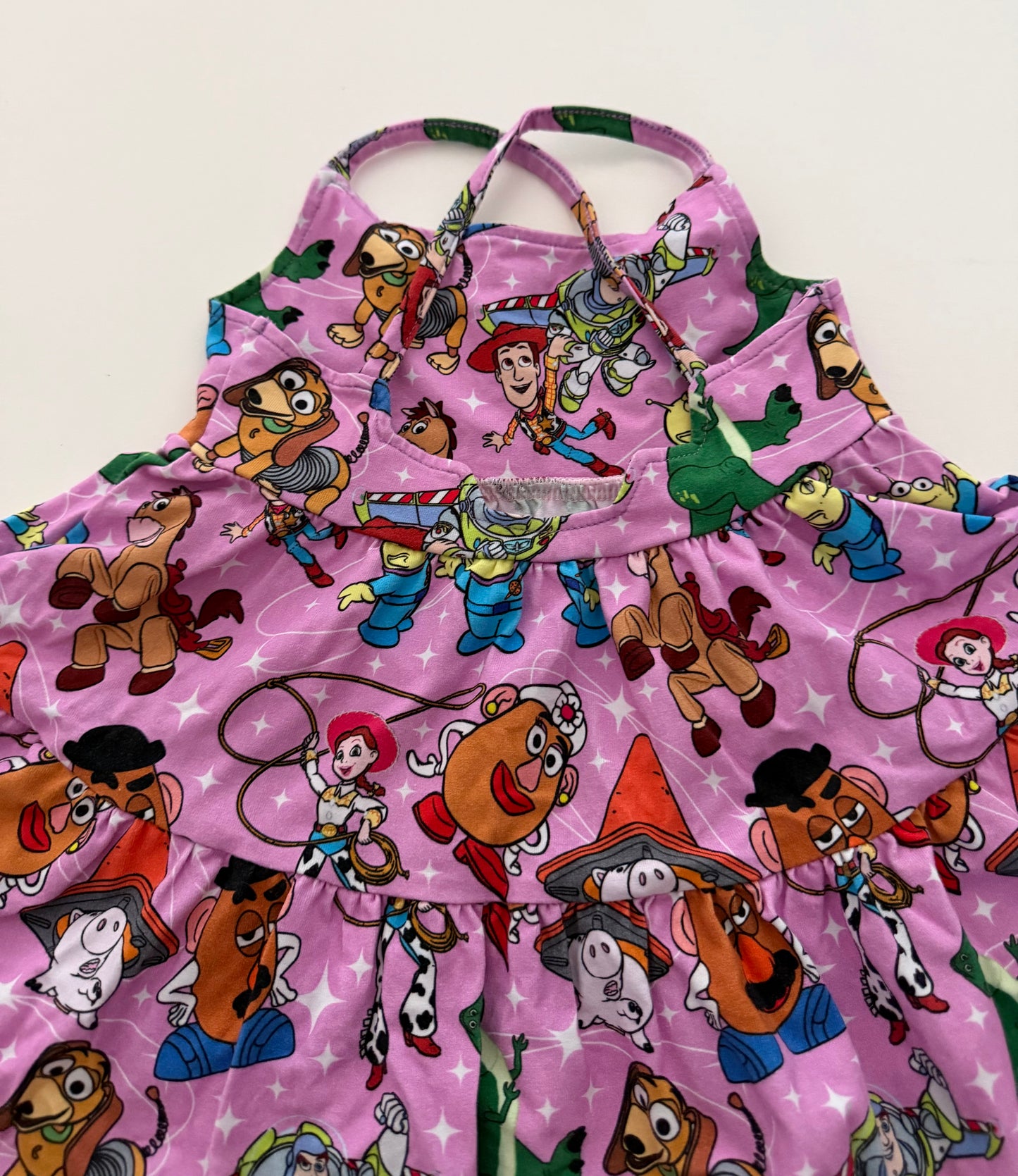 #117, Girls 3T, Raising Wilds pink Toy Story tunic dress, EUC