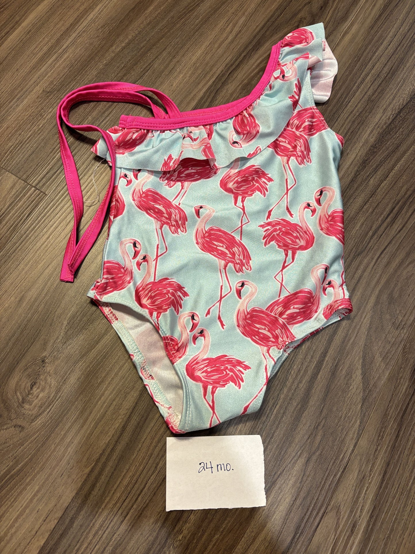 #77 - 18-24 Mo - GUC Flamingo Swimsuit