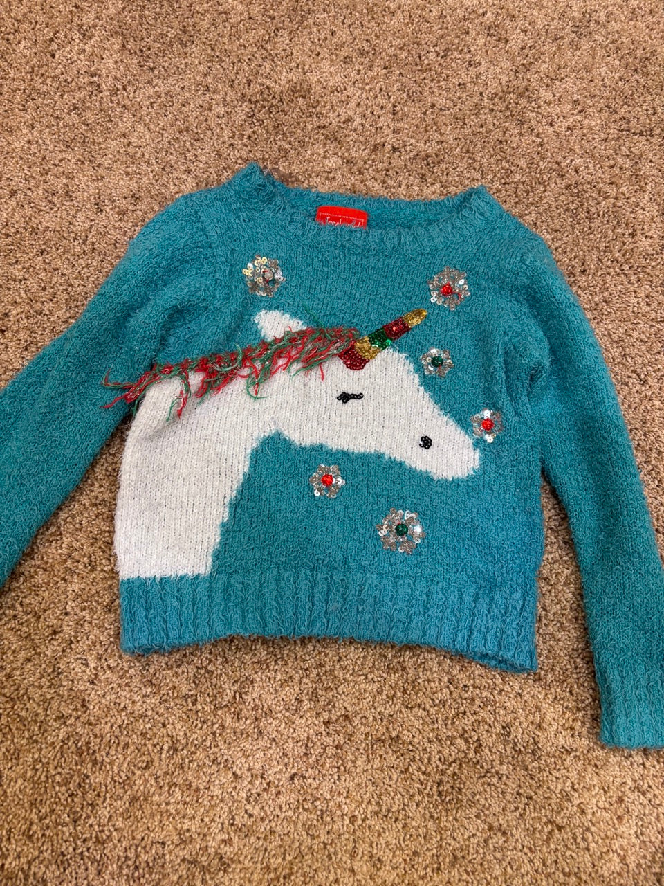 #47, girls size 6, Joyland sweater, unicorn