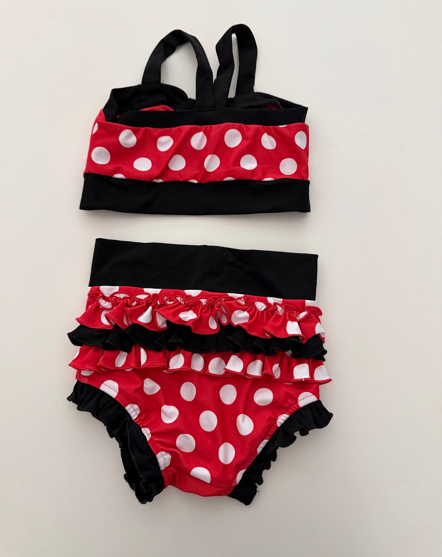 #117, Girls CM (size 6-7), Evie’s Closet Boutique Minnie Mouse bikini, EUC