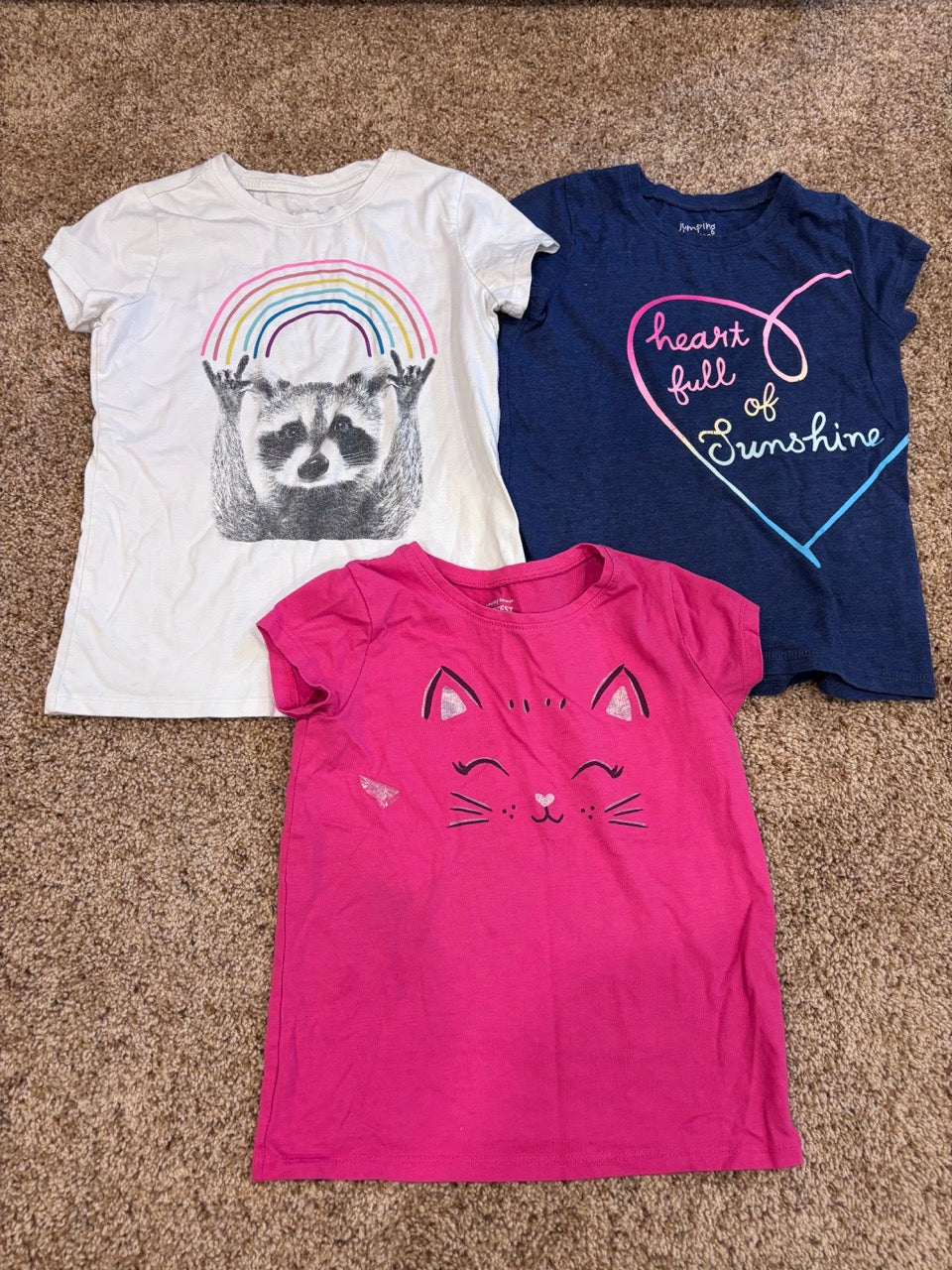 #47, girls size 6 shirt bundle, jumping beans, cat and jack