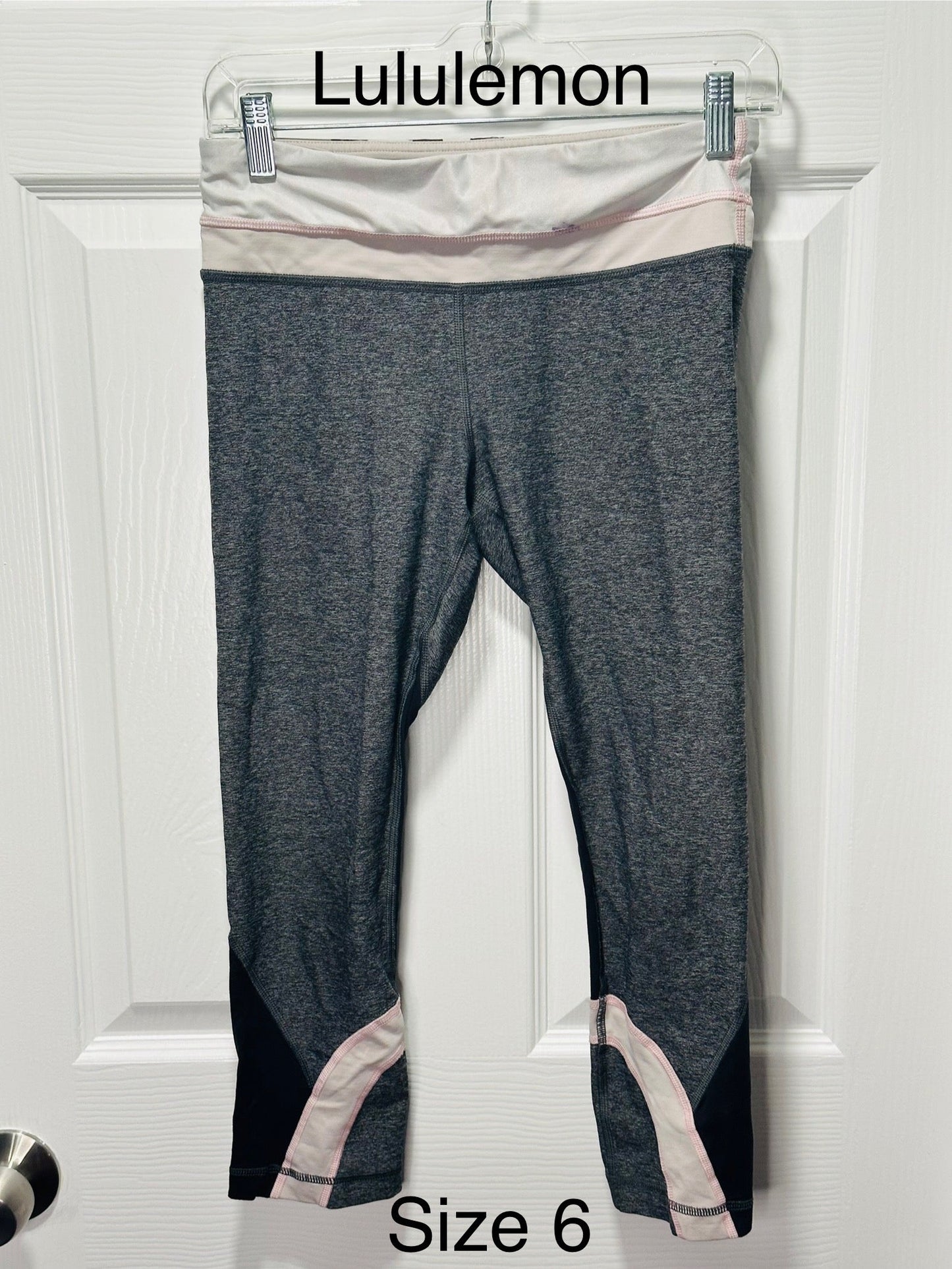 #186 REDUCED Lululemon Run Inspire Crop II - Women's 6 - VGUC
