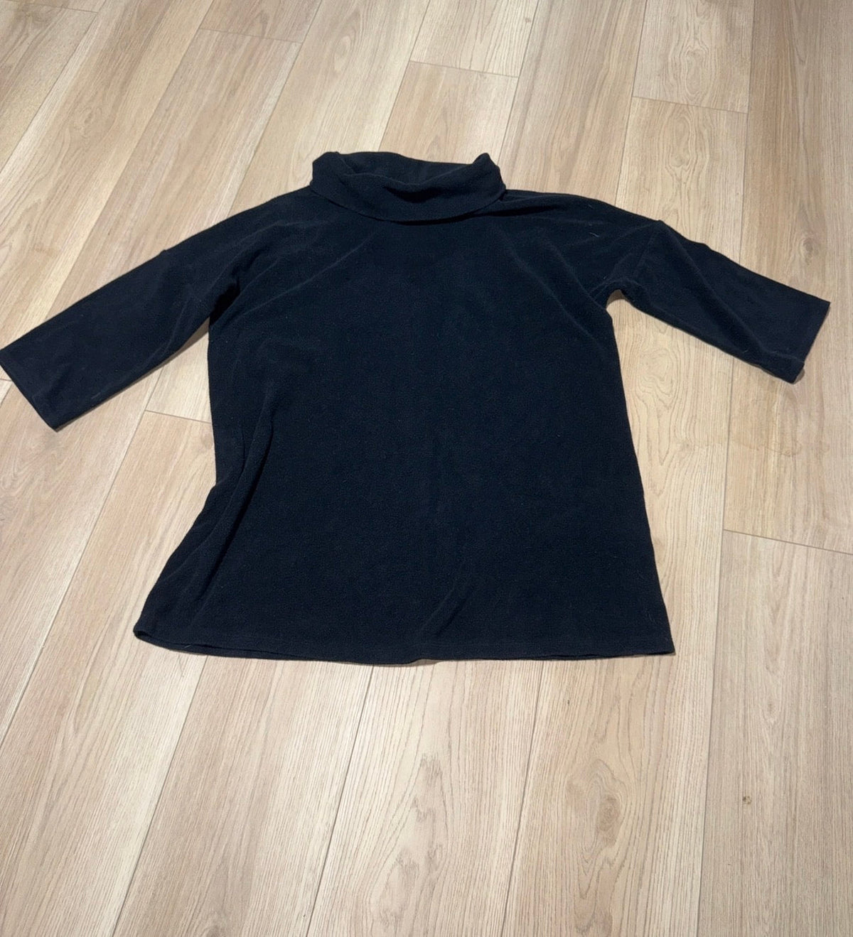 #162 Isabel Maternity Large Fleece Turtleneck 3/4 sleeve