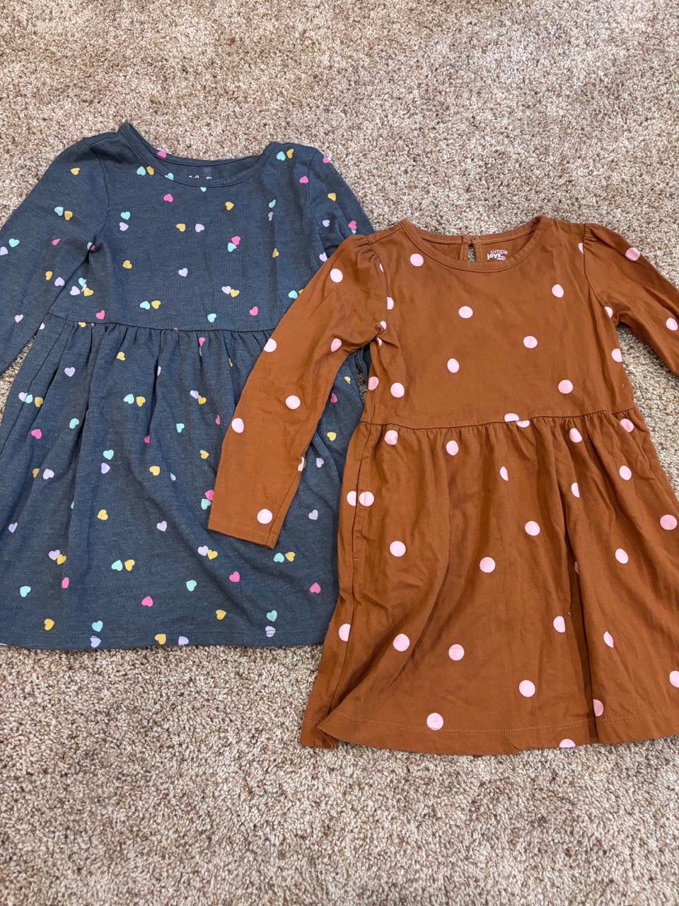 #47, girls 4T dresses, cat and jack, carters