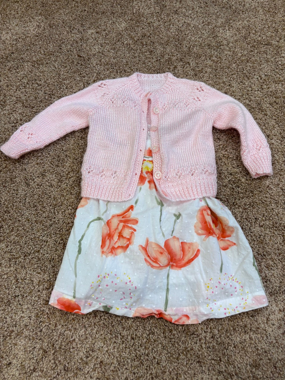 #47, girls 18mo Penelope dress and sweater