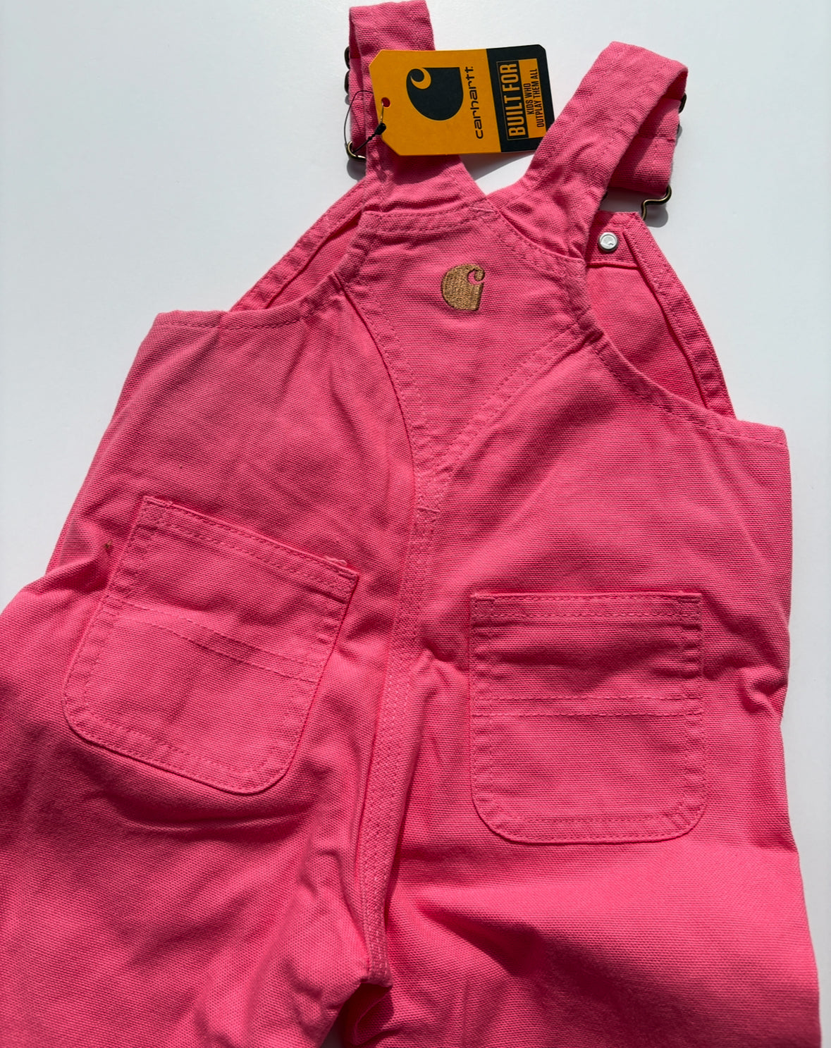 Seller # 105 - NWT 6M Girls Pink Carhartt Overalls