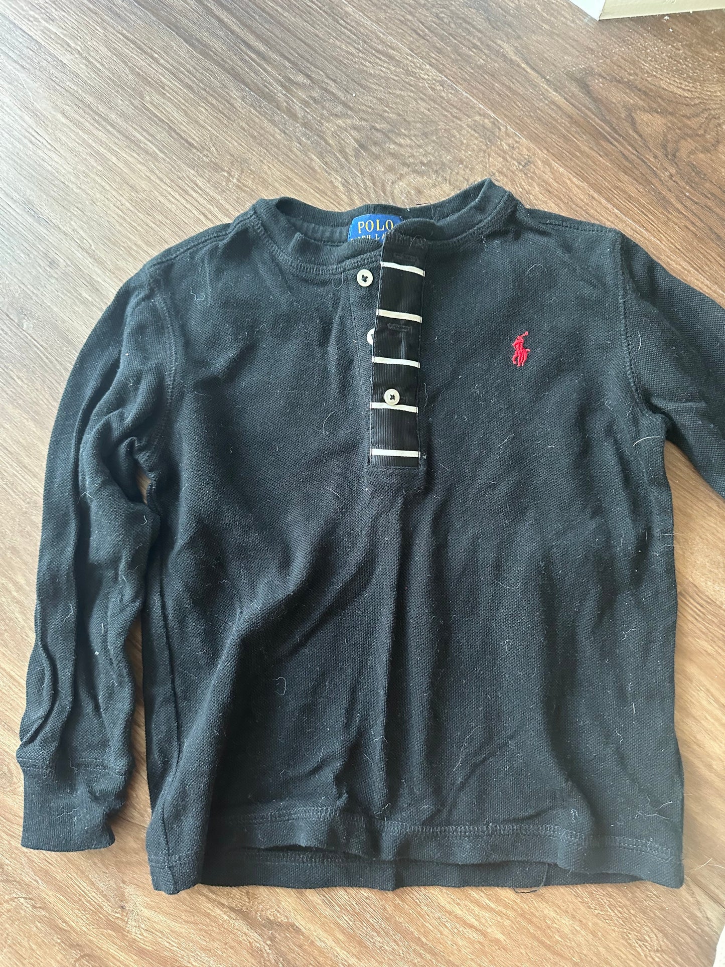 #24 Ralph Lauren waffle knit Henley size 3t