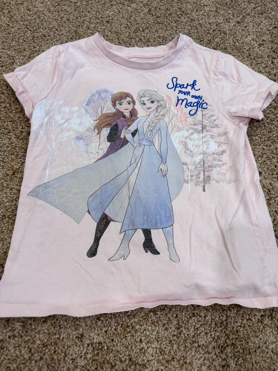 #47, girls size 7/8 frozen shirt, disney