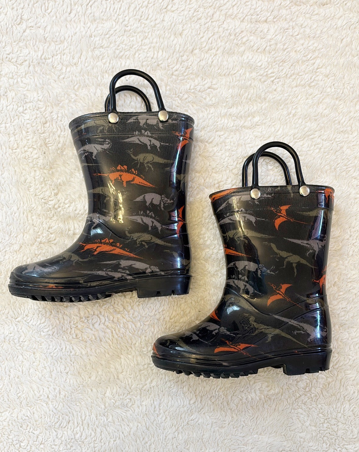 #4 Capelli Boys Dino Rain boots size Toddler 8c