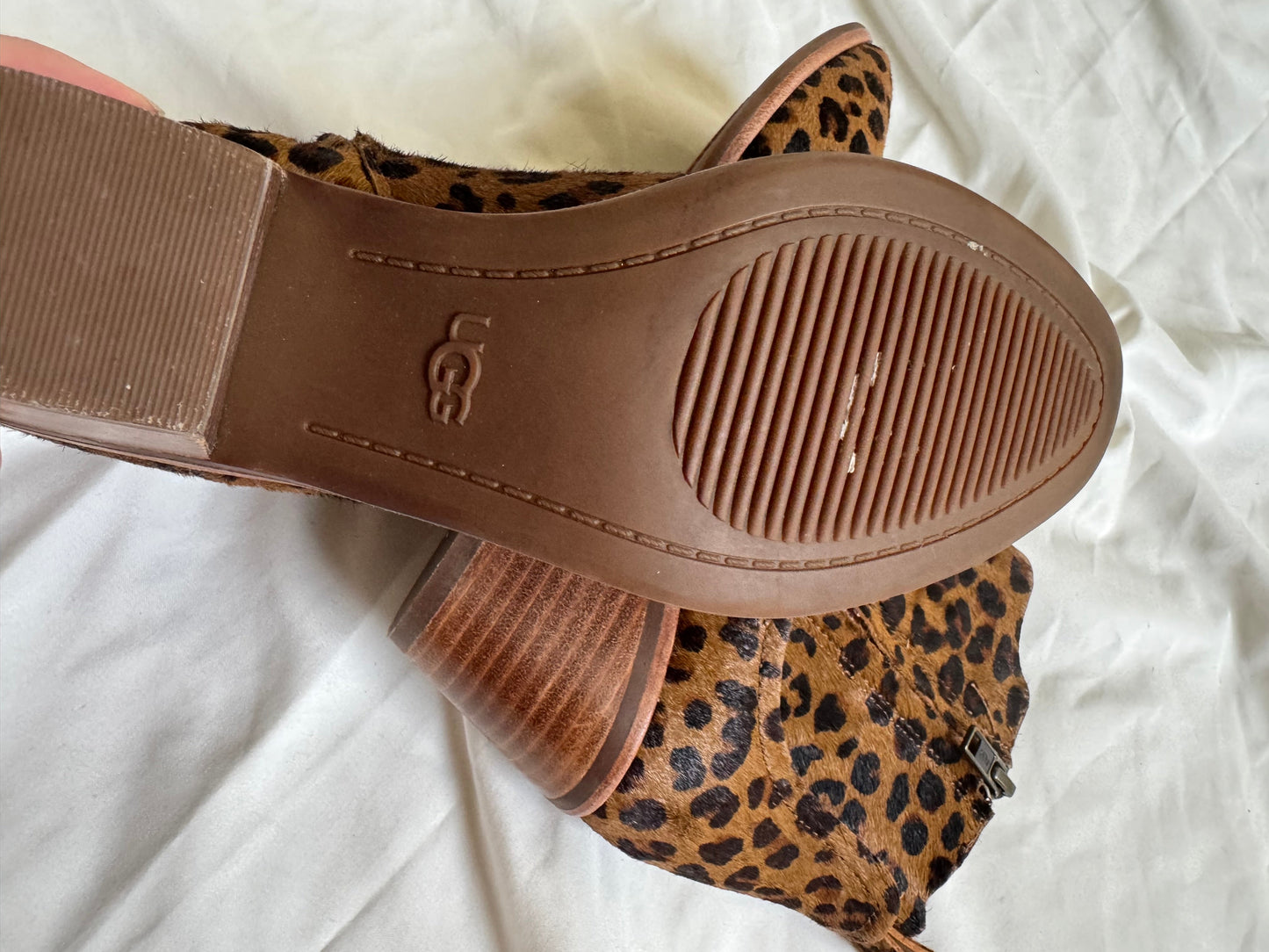 Seller #127 UGG Leopard Ankle Boot, Women's Size 7.5