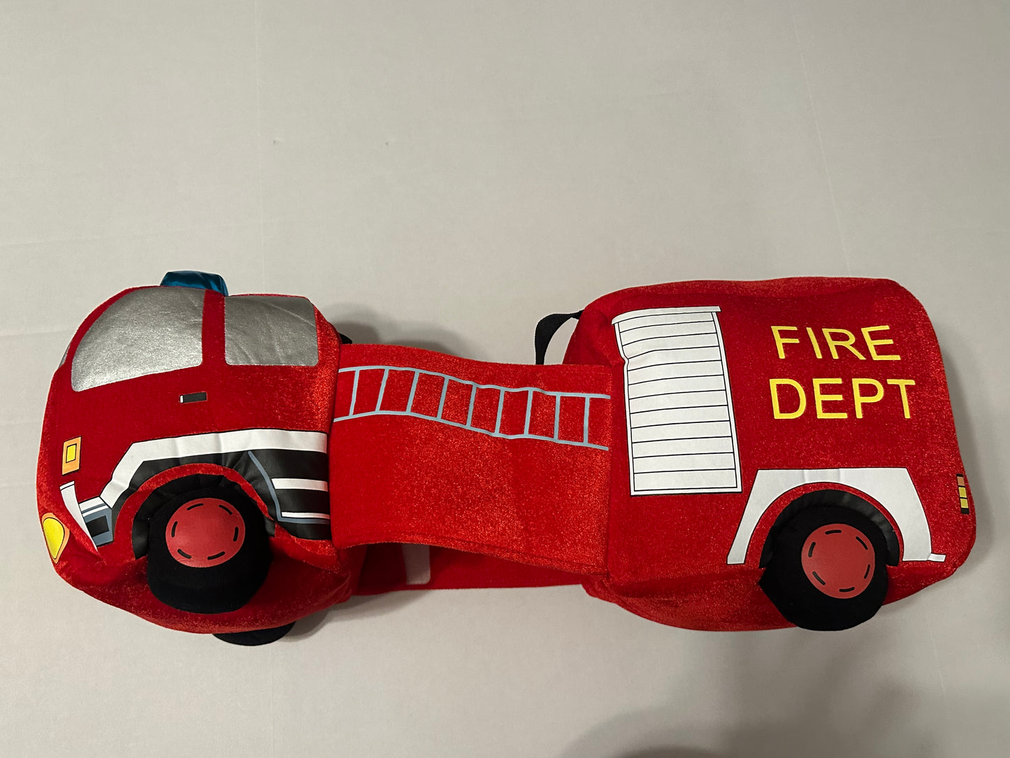 #160 Fire truck wearable costume or for imaginary play - lights up and makes sound