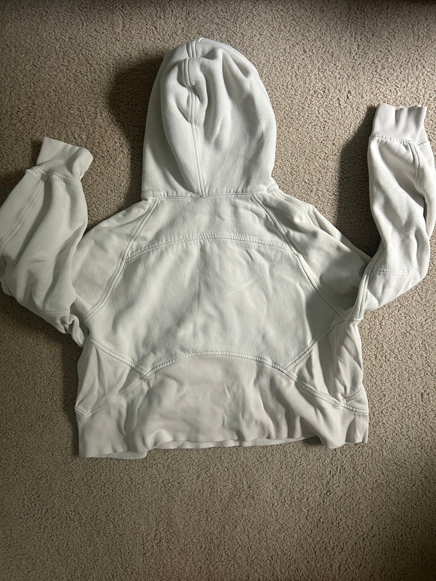 Seller #21 Lululemon Scuba Hoodie- Cropped, Off White, Size Xl/XXL
