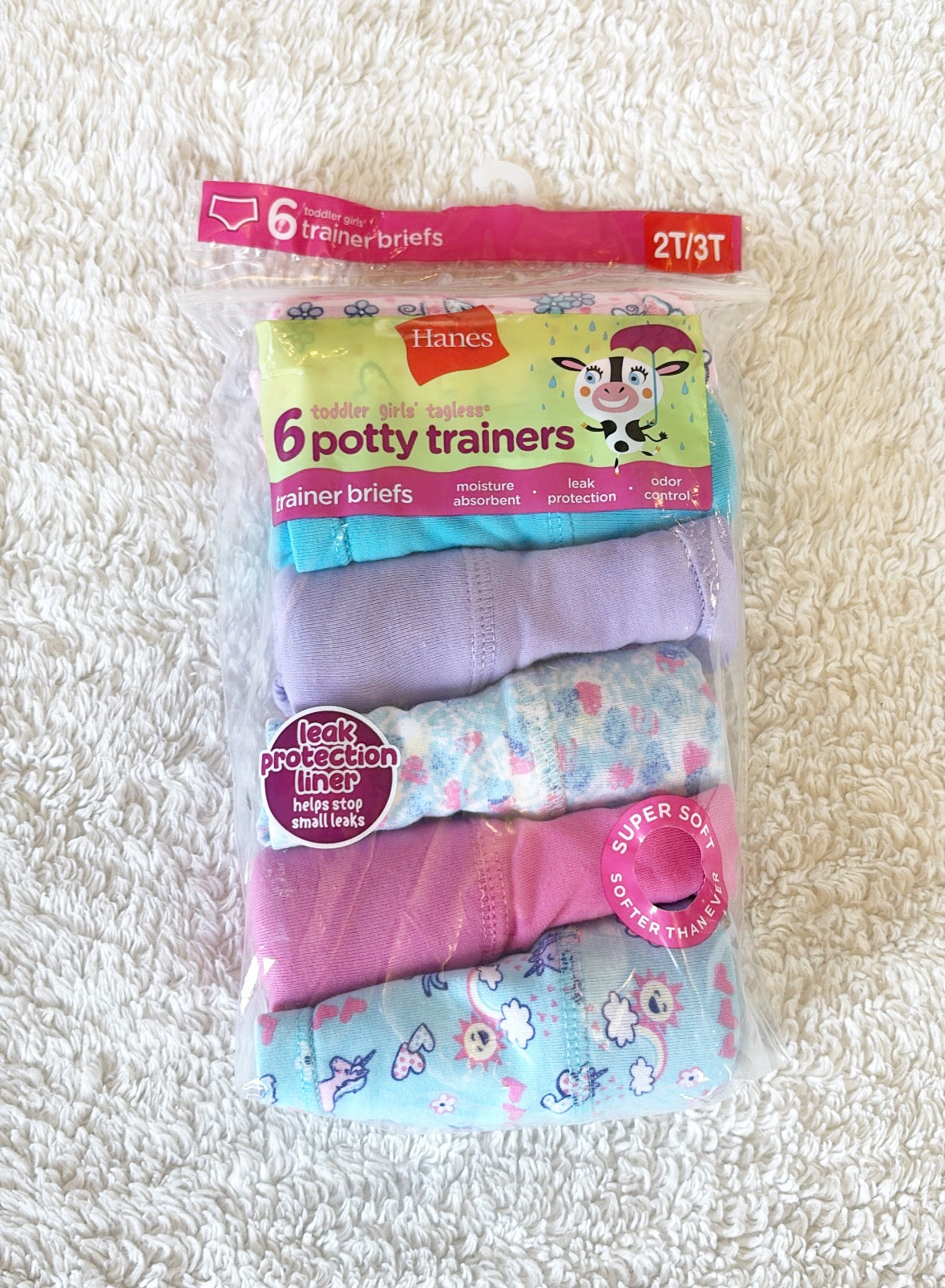 #4 NWT Girls 2T/3T Potty Training Briefs