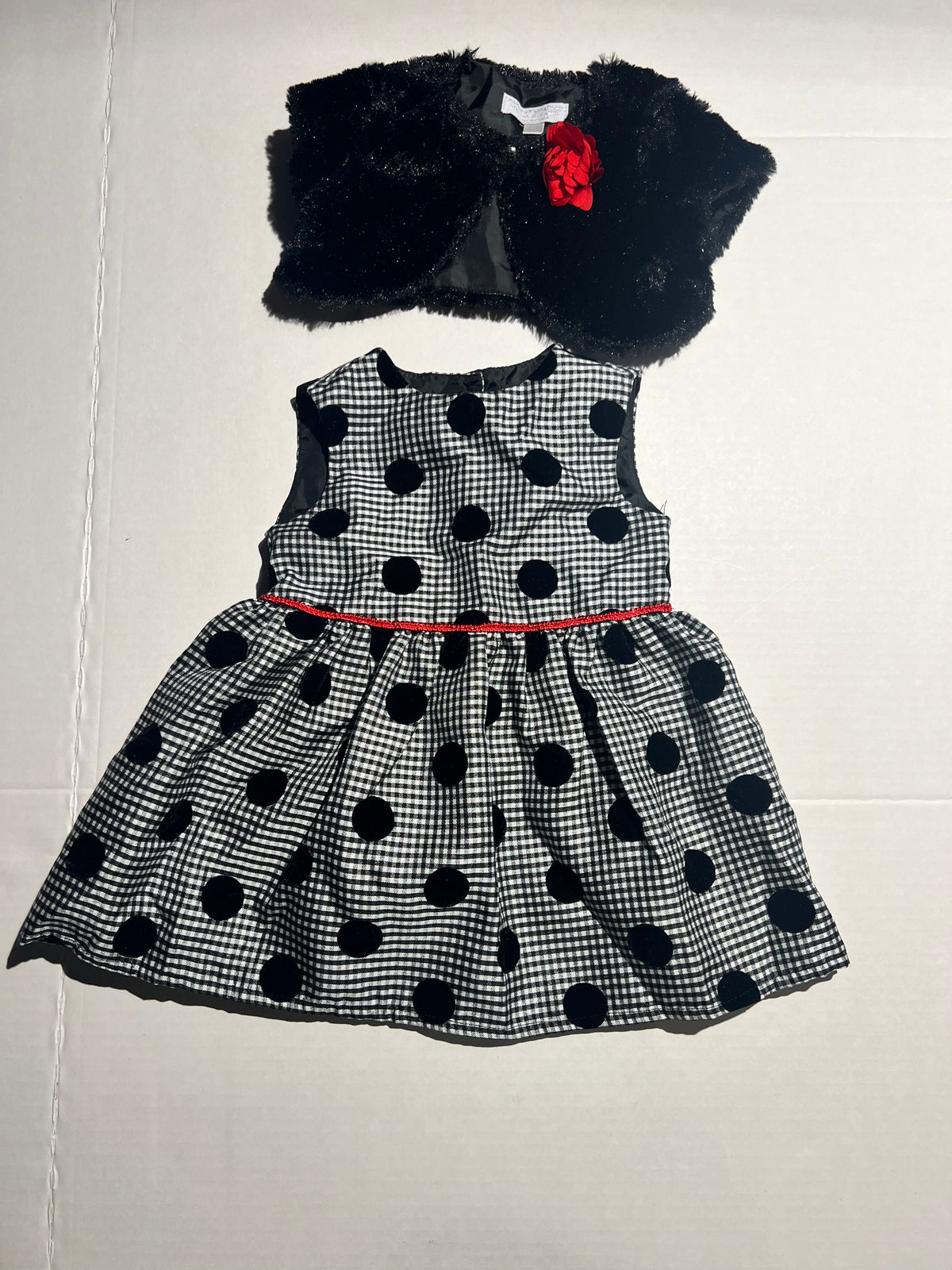 #95 Girls 12mo Dress and Shrug