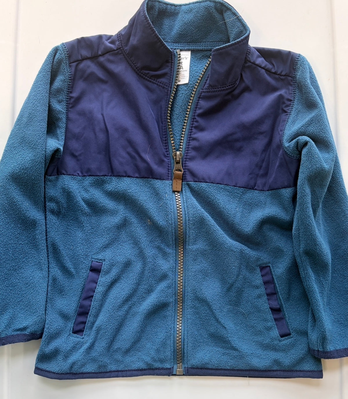 #35 boys 3t Zip up fleece jacket carters
