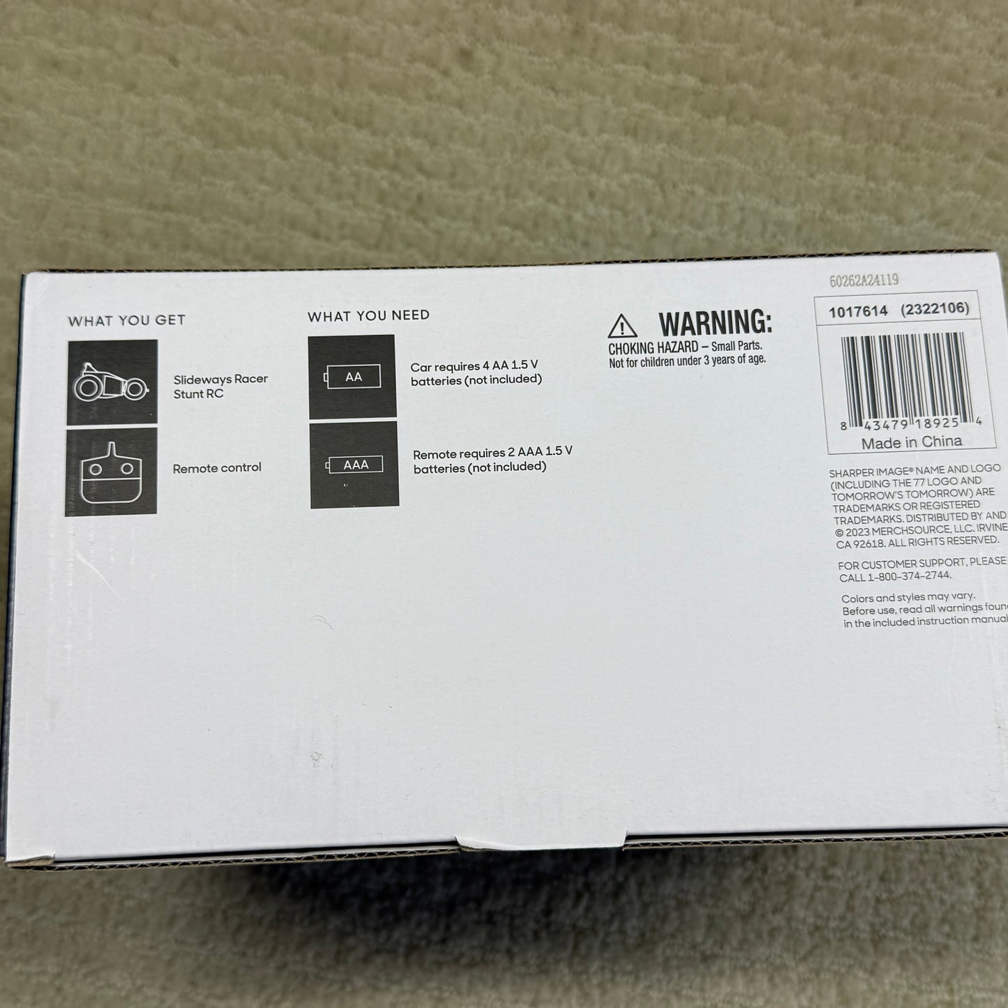 #1 Sharper Image Slideways Rager Remote Control Toy NEW REDUCED