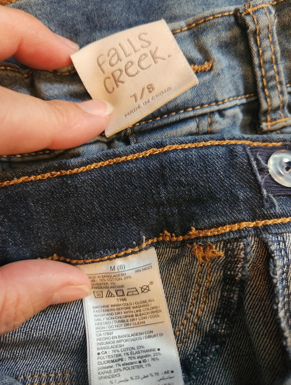 Seller #121 Girls Size 8 Jeans (2)