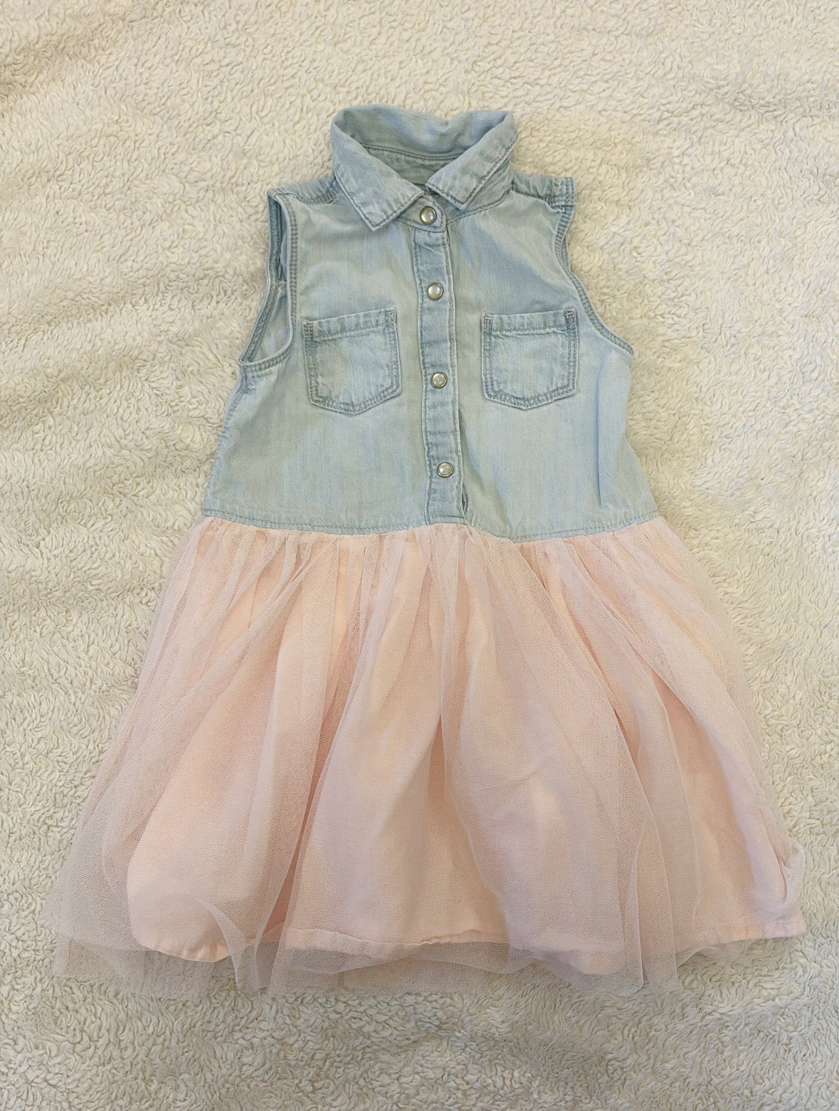 #4 Oshkosh Girls 2T Denim Dress with Skirt