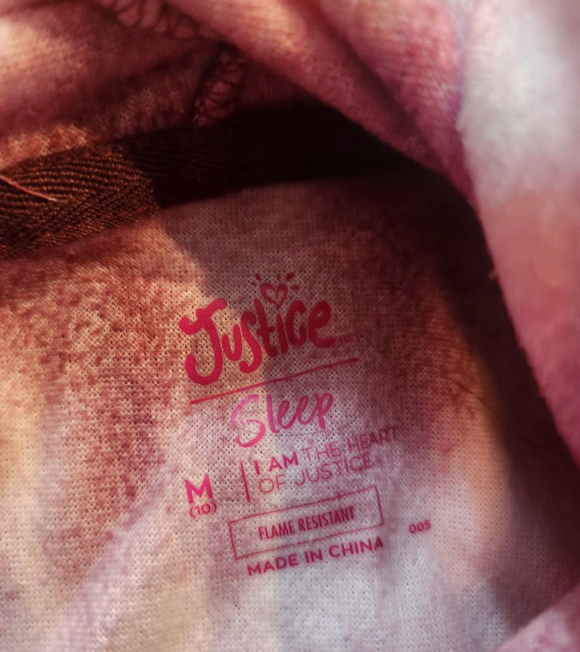 Seller #121 Girls Justice sleep set size Medium 10