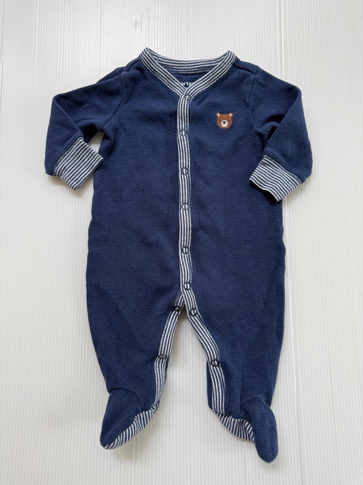#167 Carters Boys Waffle Sleeper - 3M