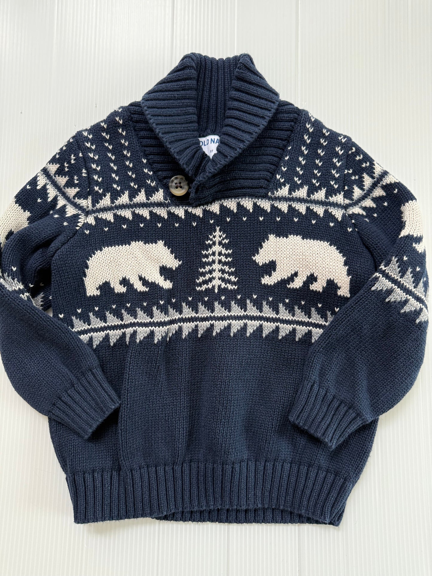 #167 Old Navy Boys Fair-isle Sweater - 2T