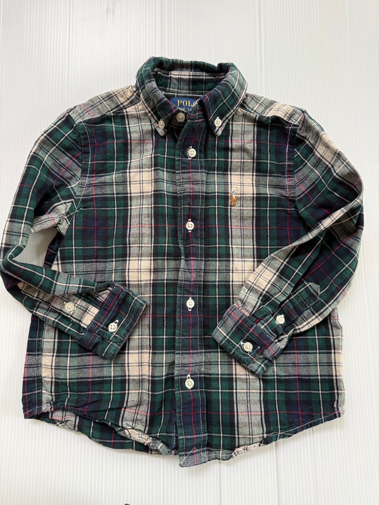 #167 Ralph Lauren Boys Flannel -3T