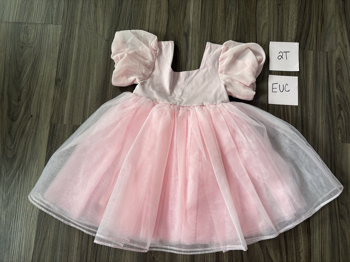 #138 - 2T EUC Pink Taylor Joelle Dress