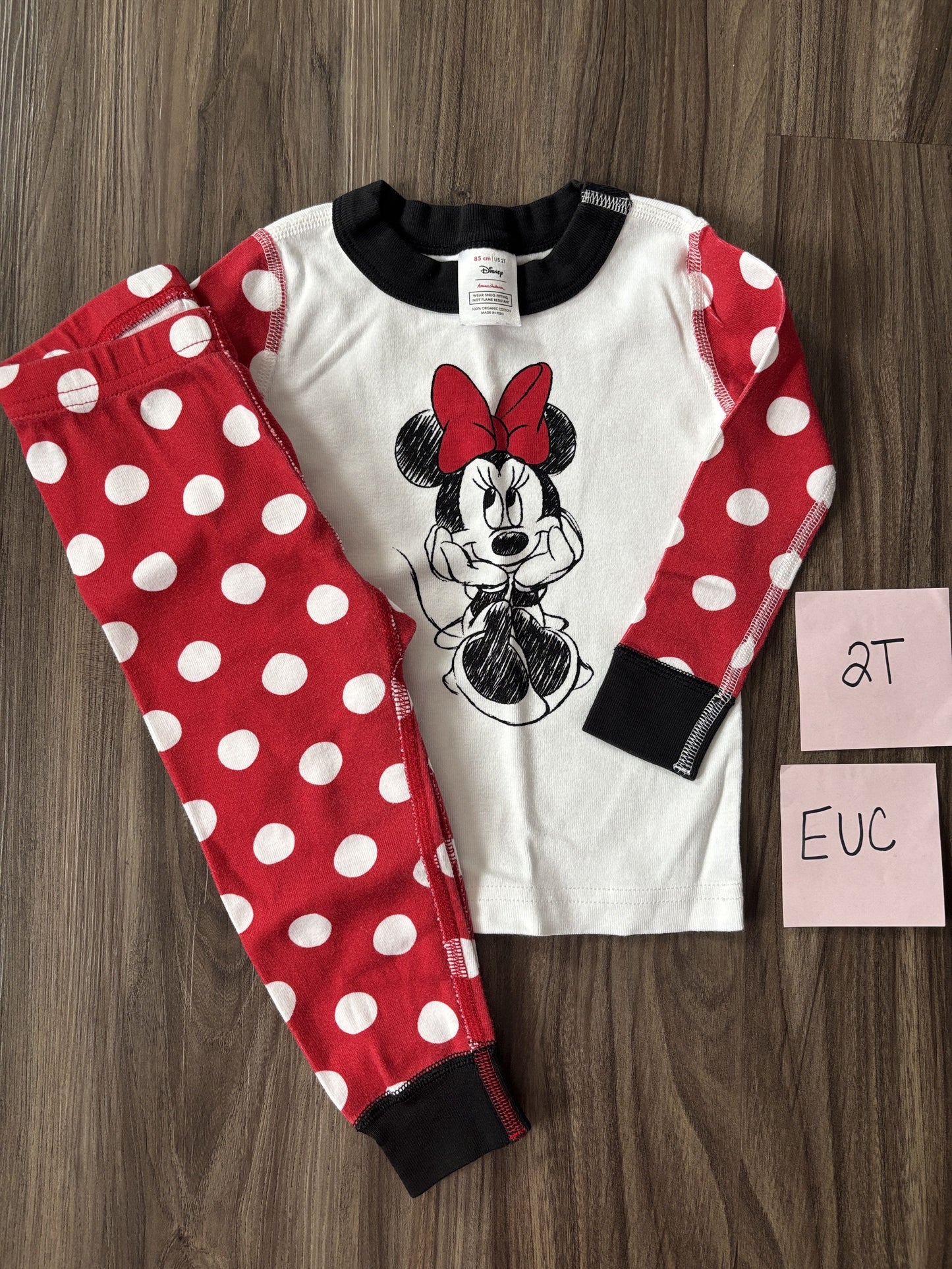 #138 - 2T EUC Hanna Andersson Minnie Mouse PJs
