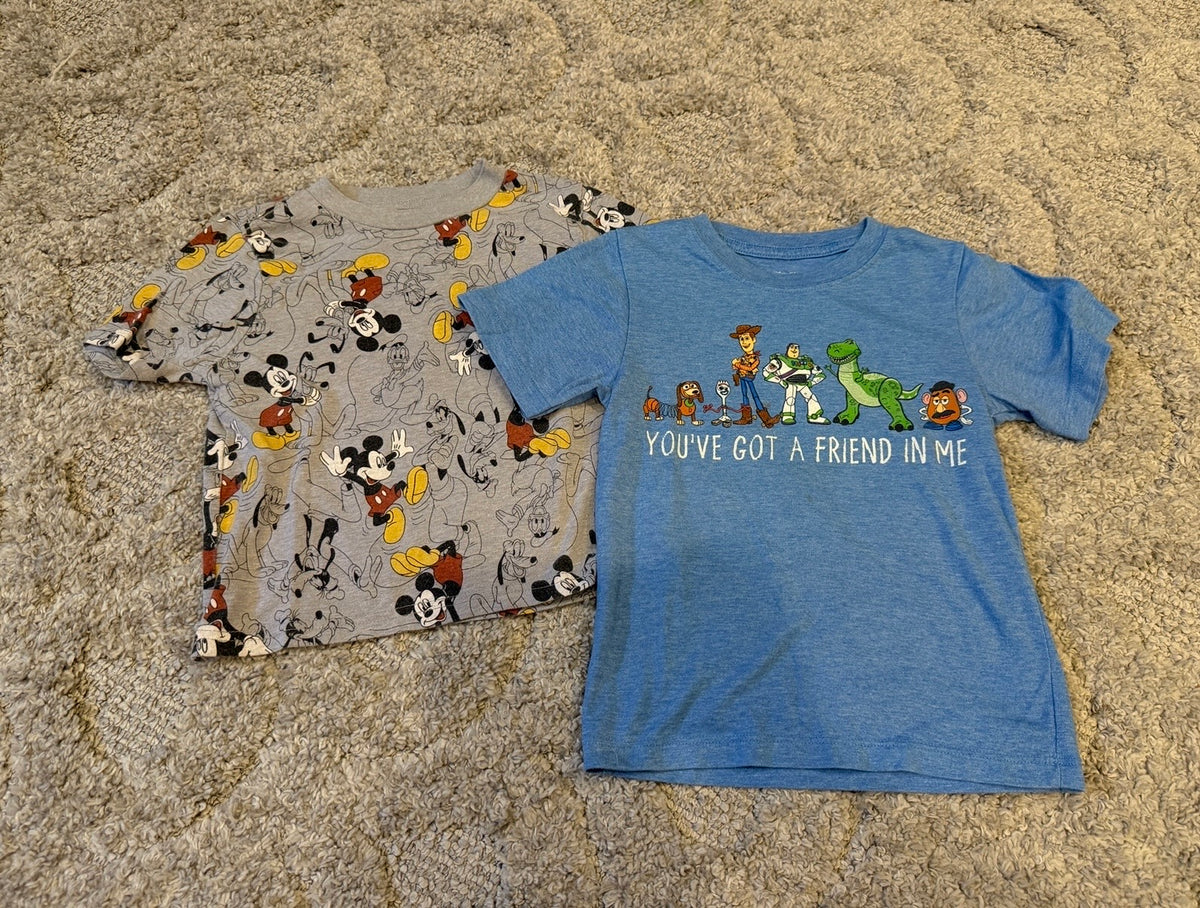 16 - 2 Pack Disney Shirts - 4T
