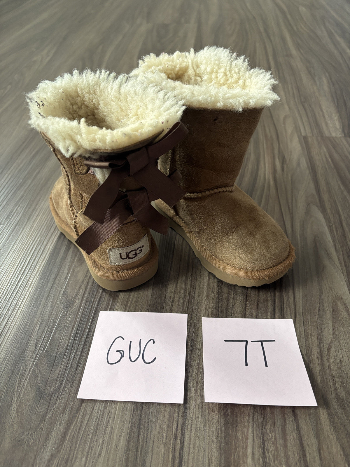 #138 - 7T Shoe GUC Brown Uggs
