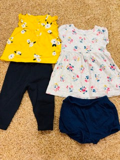 #73 girls 9mo carters outfits