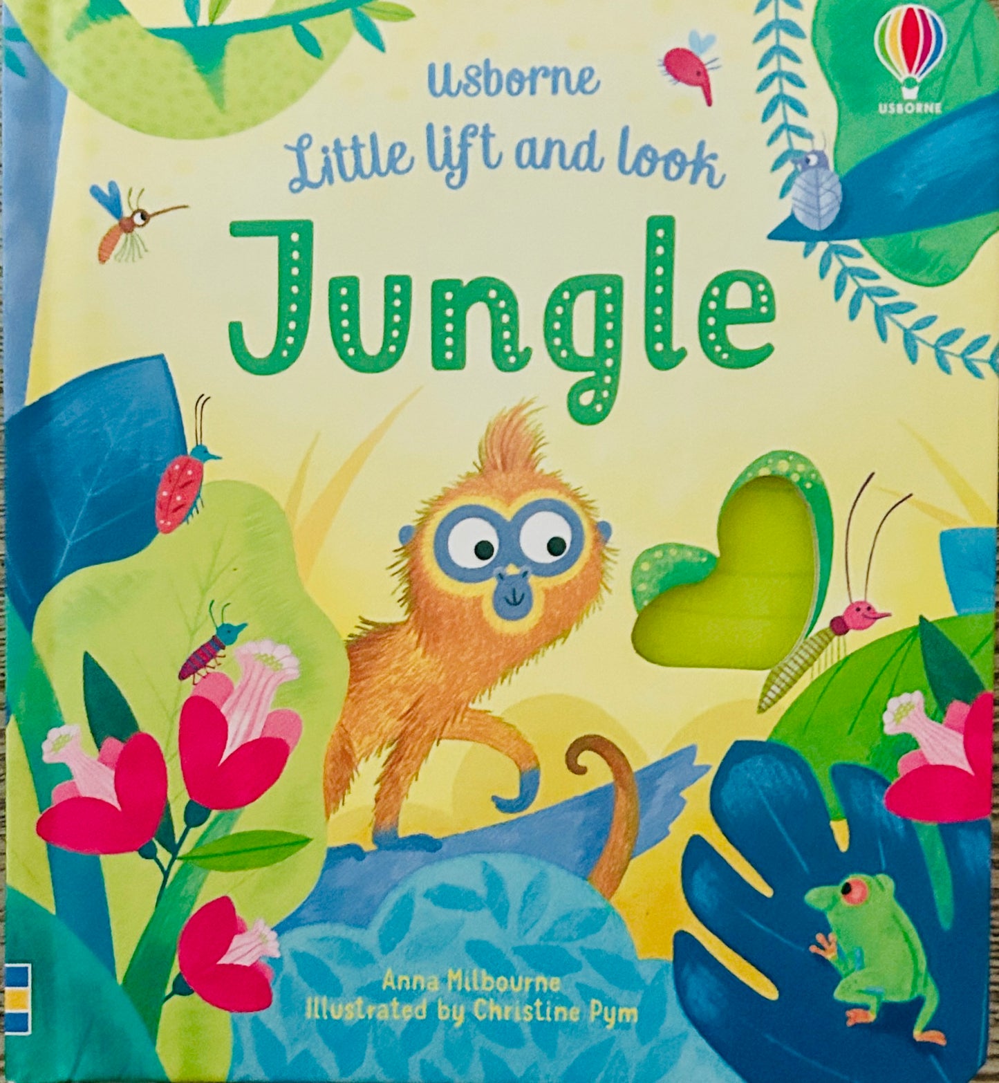 #15 New Usborne Lift and Look Jungle Board Book