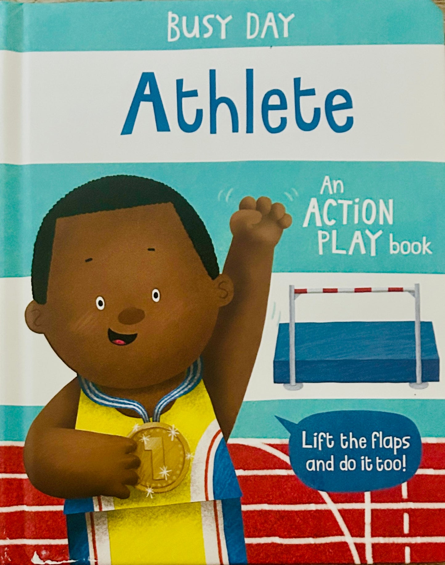 #15 New Usborne Busy Day Athlete Board Book