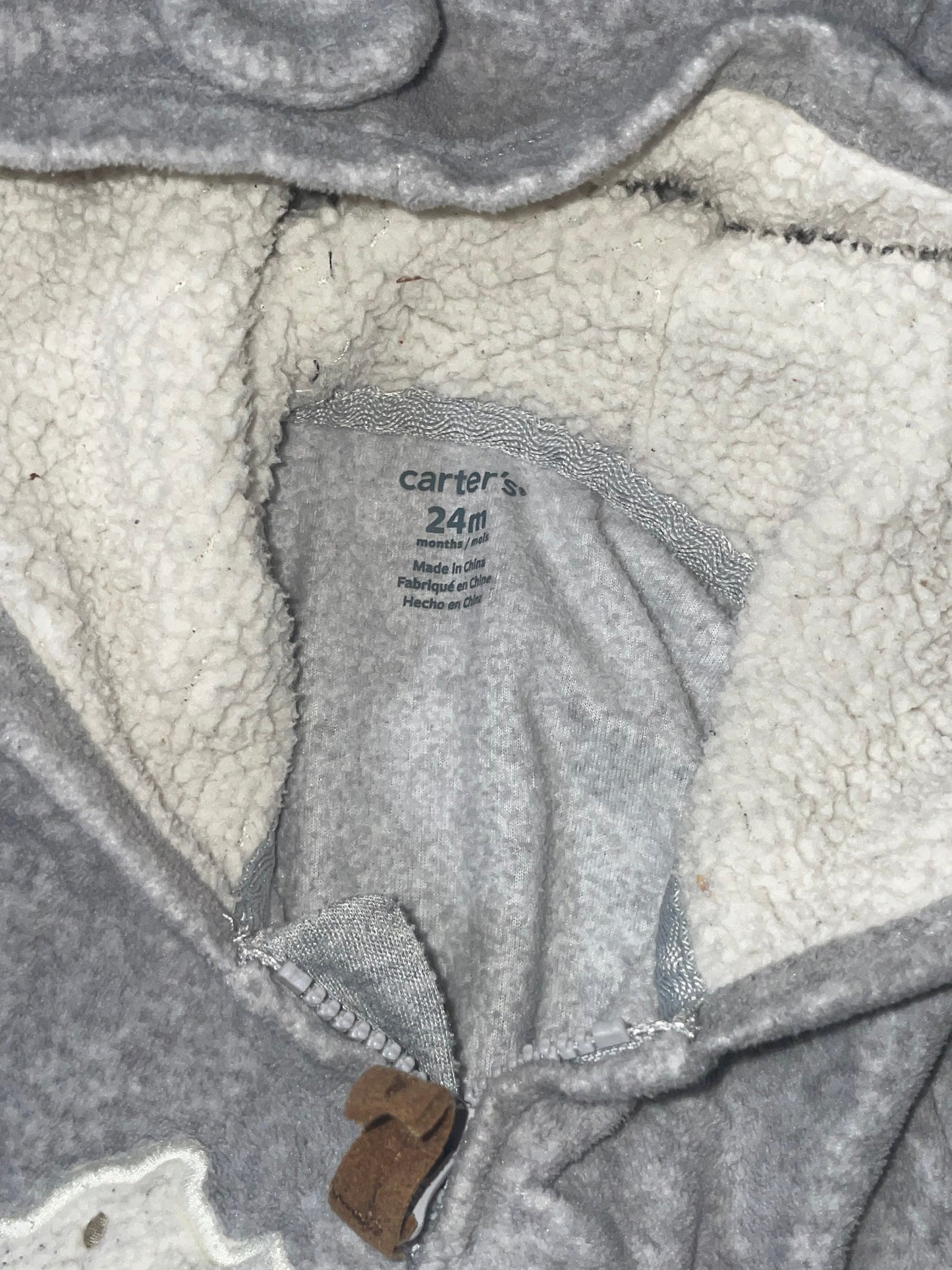 Seller #121 24 month warm cozy zip jumpsuit