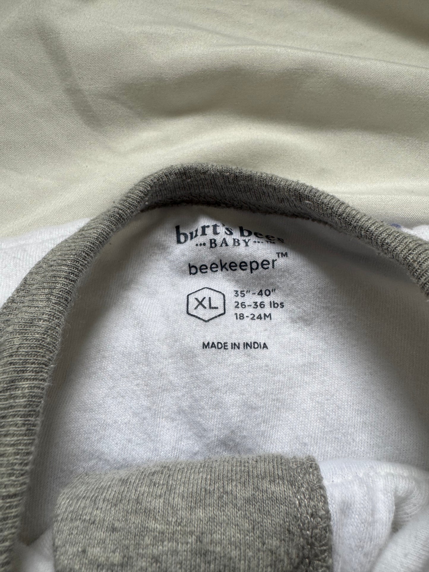 Seller #127 Burt's Bees Baby Sleep Sack, Size L, 12-18 month