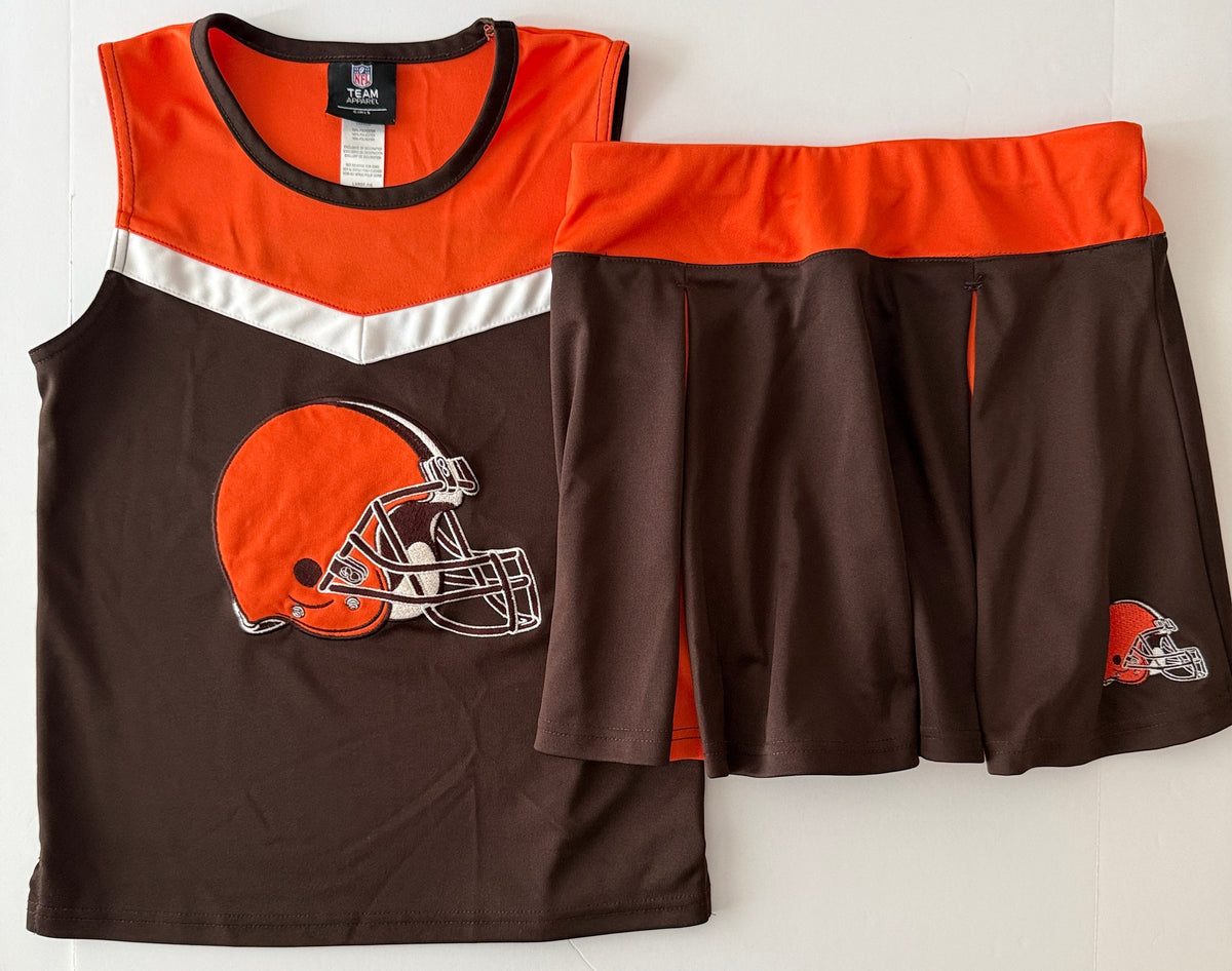 Seller #156_NFL Cleveland Browns Cheer outfit in Girls Size L 14