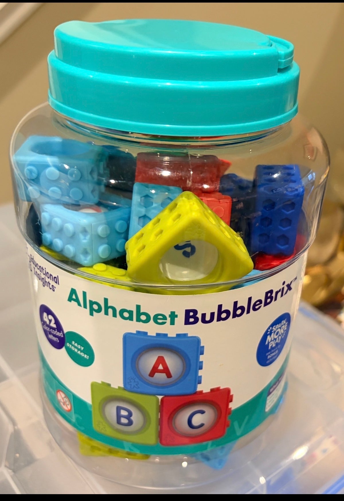 #35 like new alphabet bubble blocks