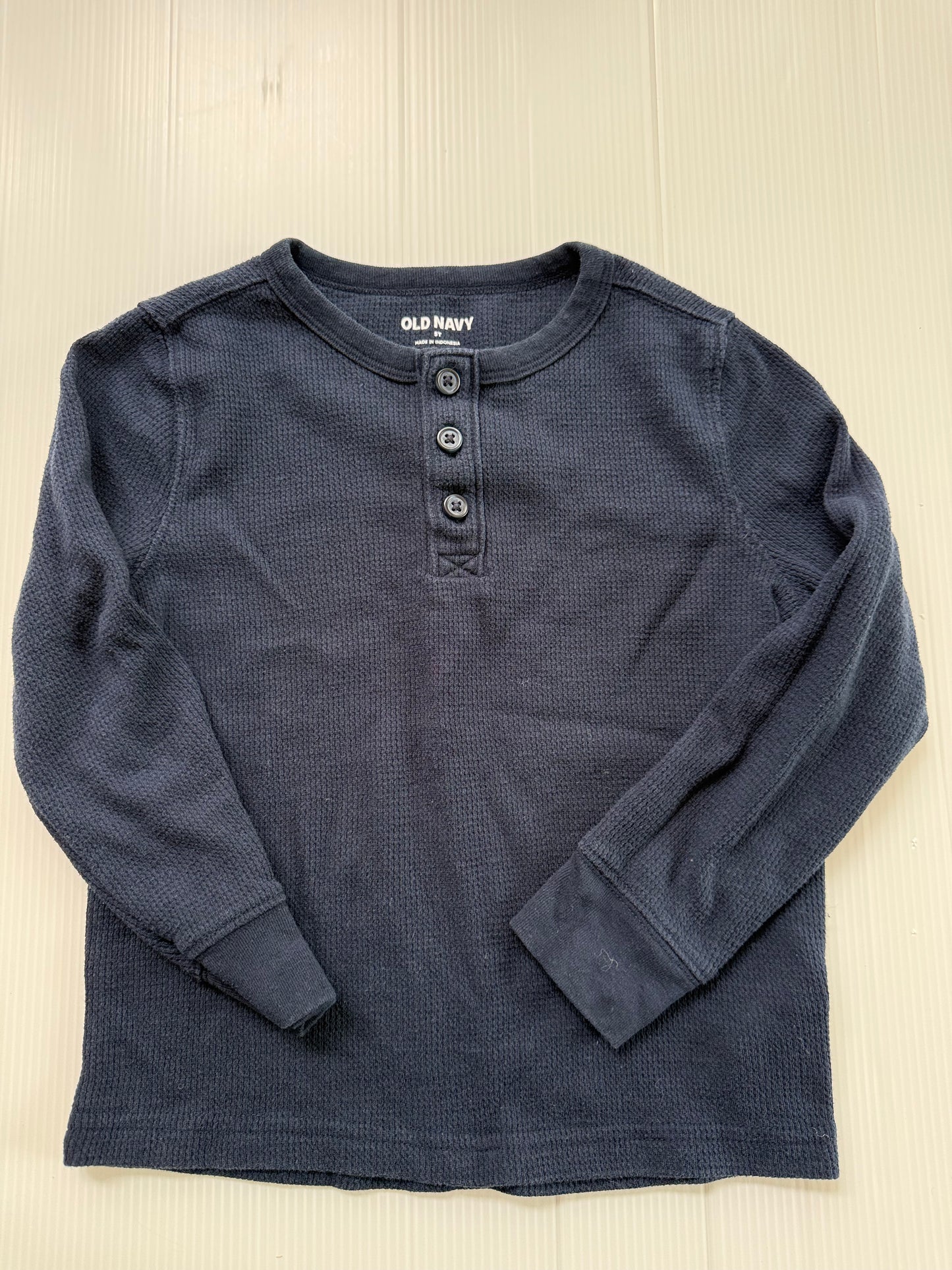 #167 Old Navy Boys Navy Henley - 5T