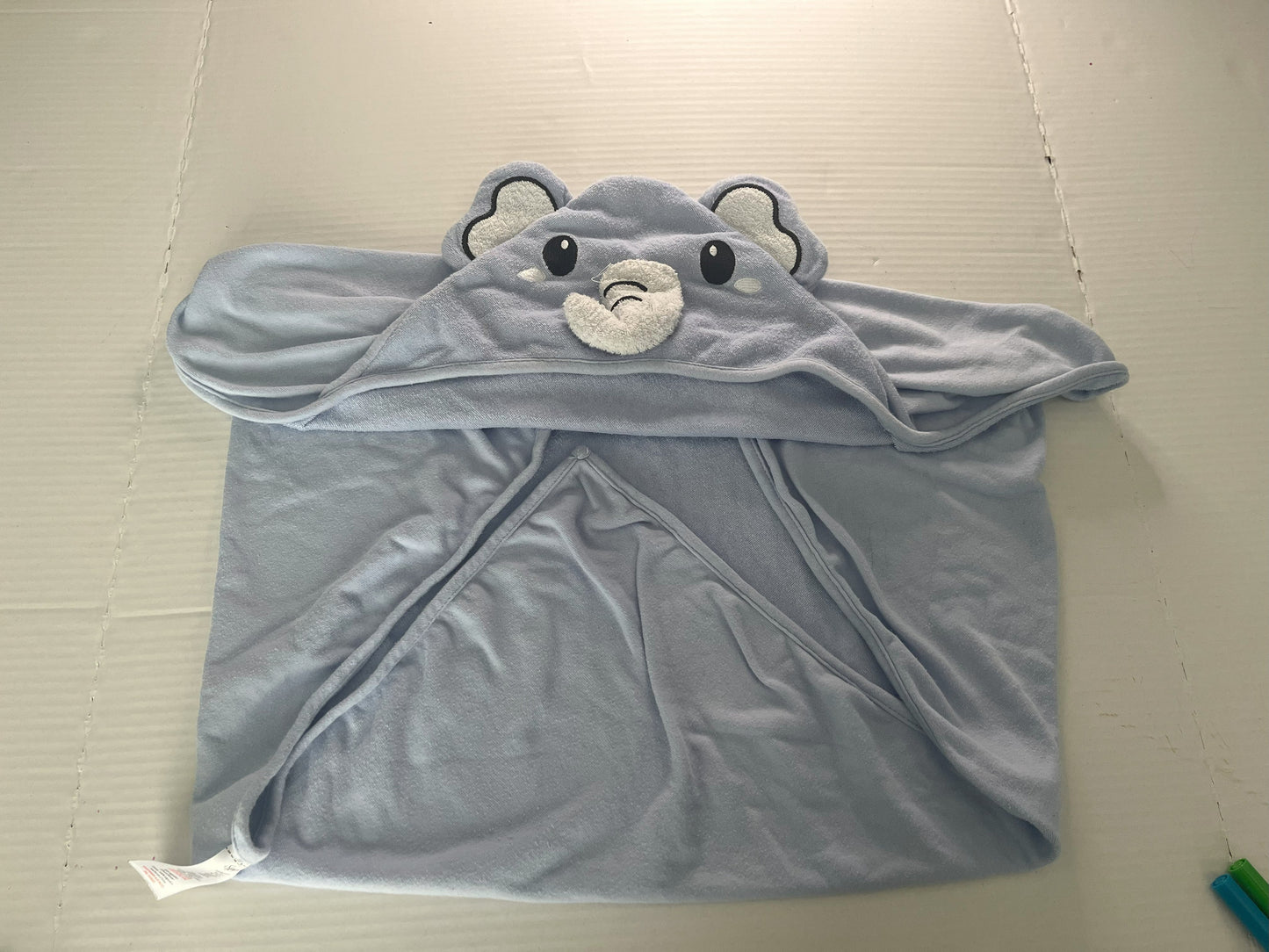 #211 REDUCED Infant Elephant Hooded Towel