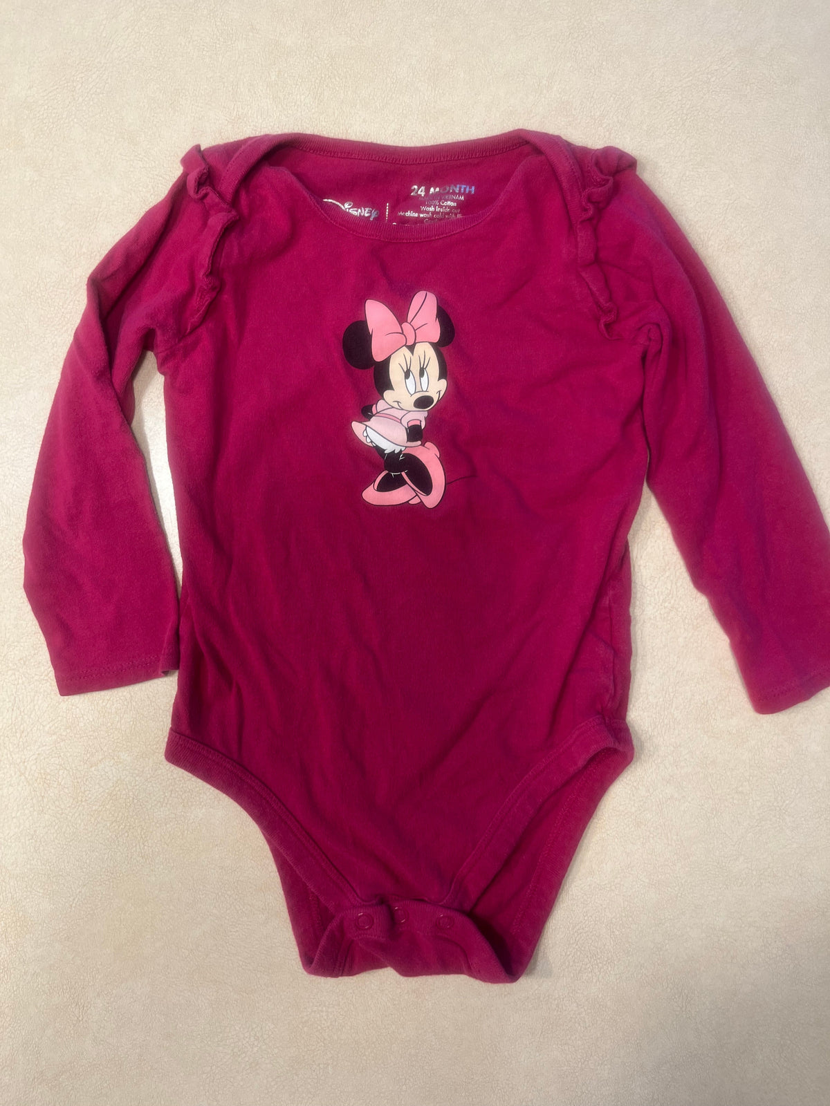 #200 Disney Minnie Bodysuit Girls 24m