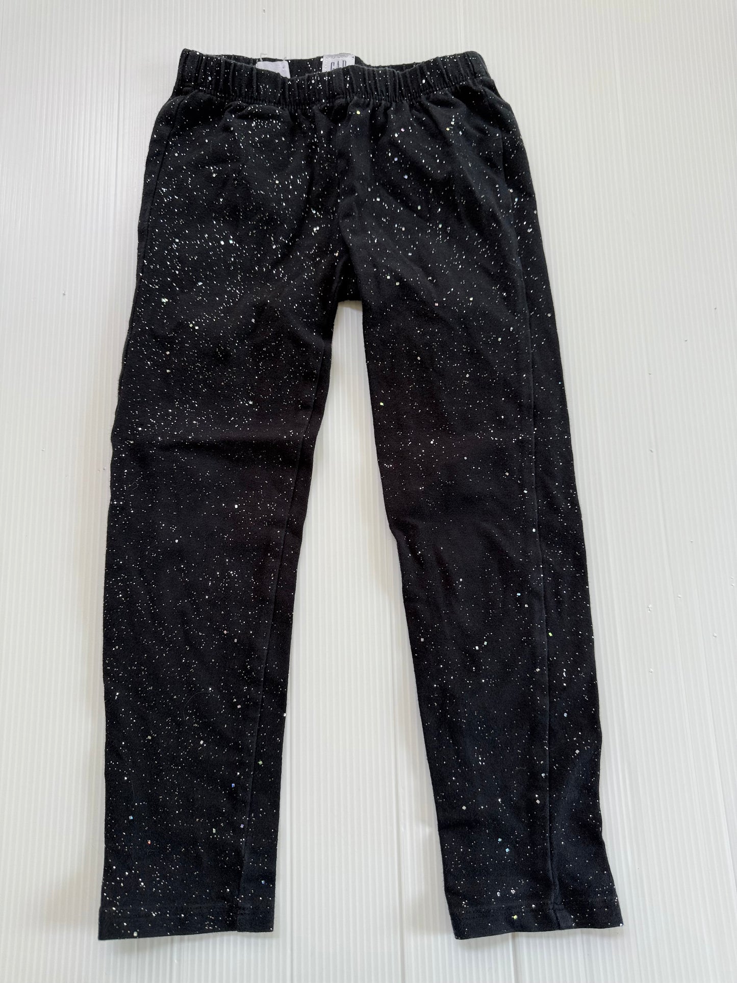#167 Gap Girls Black Glitter Legging - XS (4-5)