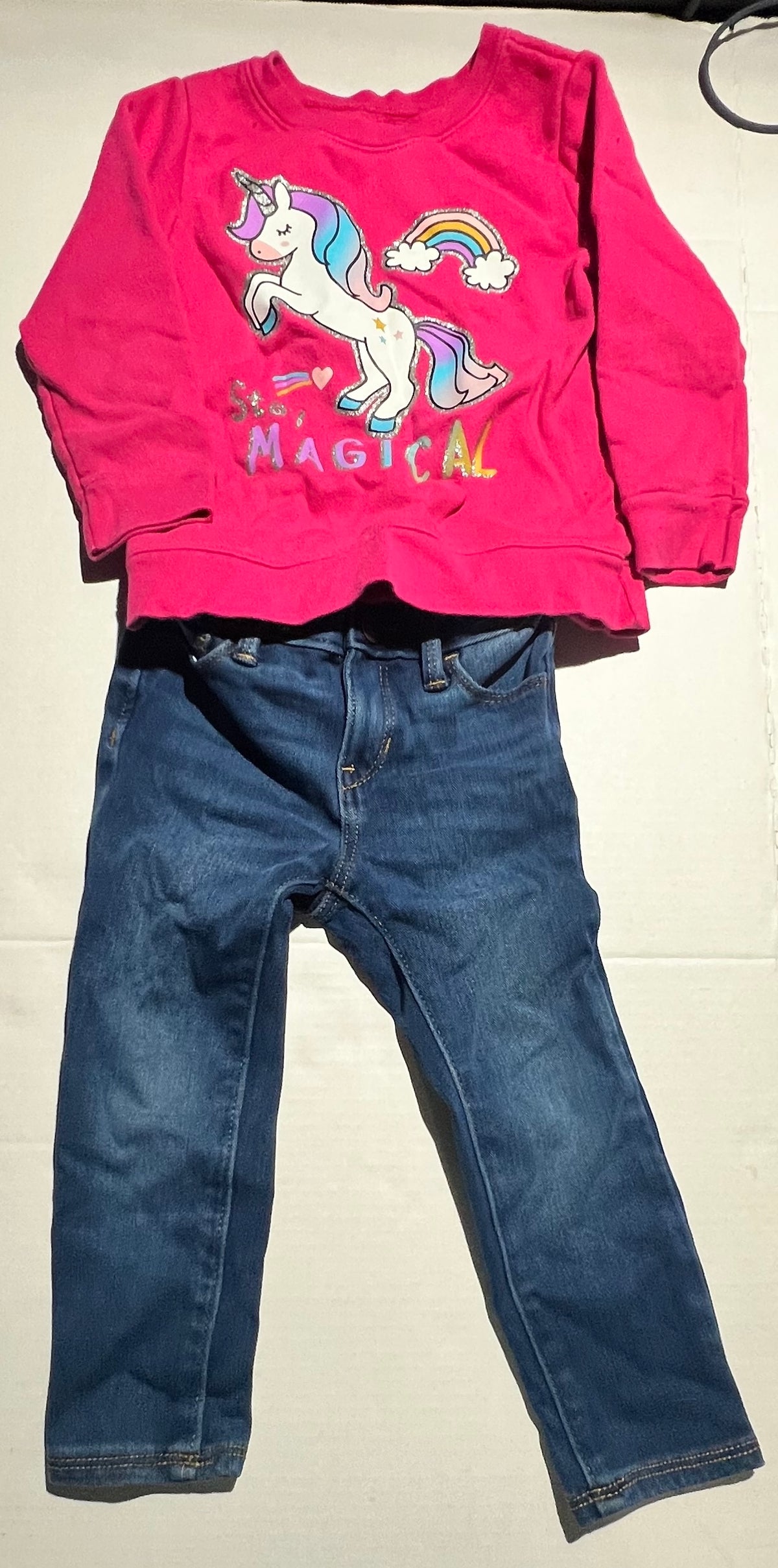 #95 Girls 3T Unicorn Outfit