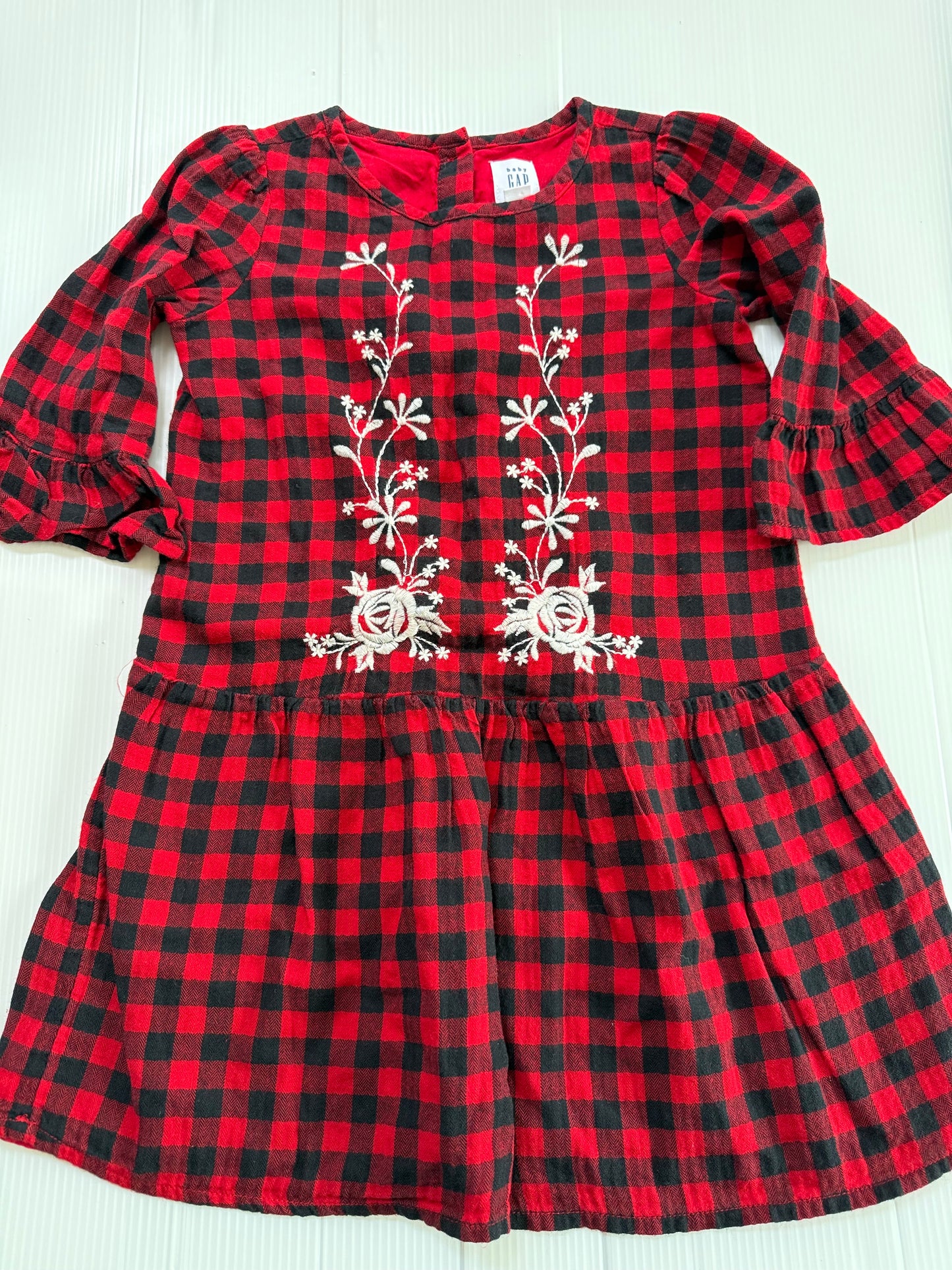#167 Gap Girls Buffalo Plaid Dress - 4Y